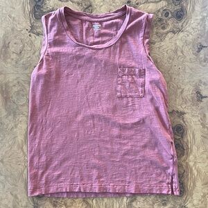 Madewell Sleeveless Pocket Tee Pink Size XS